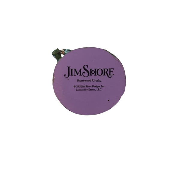 Jim Shore Christmas Santa w/Bell & Winter Town Scene Hanging Ornament 2013 - Picture 5 of 6